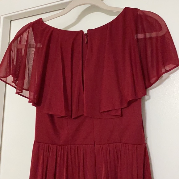 Maroon Azazie bridesmaid dress - Picture 4 of 8